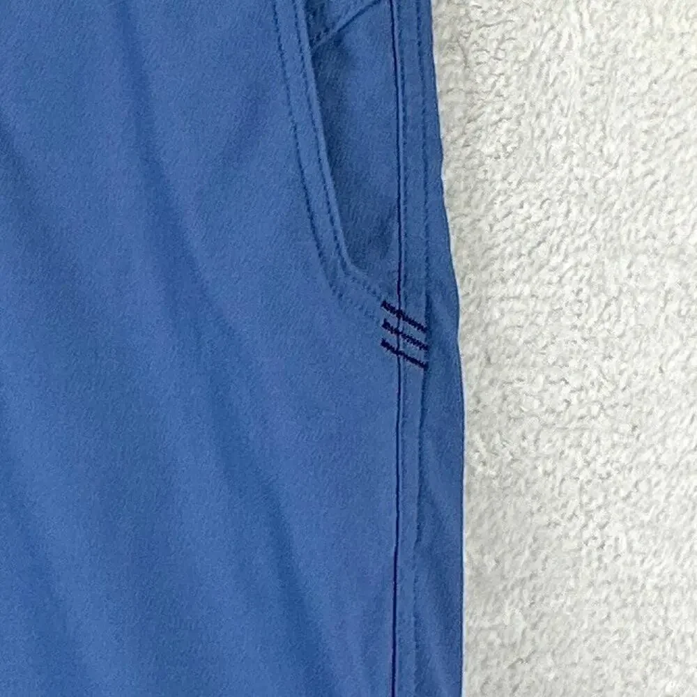 Stio Chino Shorts Mens 34 Blue Coburn Nylon Performance Stretch Preppy Outdoors
